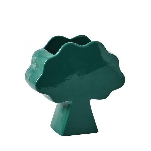 Vase Tree Shapped Ceramic in green von Rice