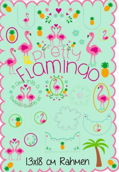 Pretty Flamingo 13x18