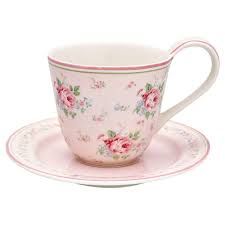 Cup and Saucer Marley Pale Pink von GreenGate