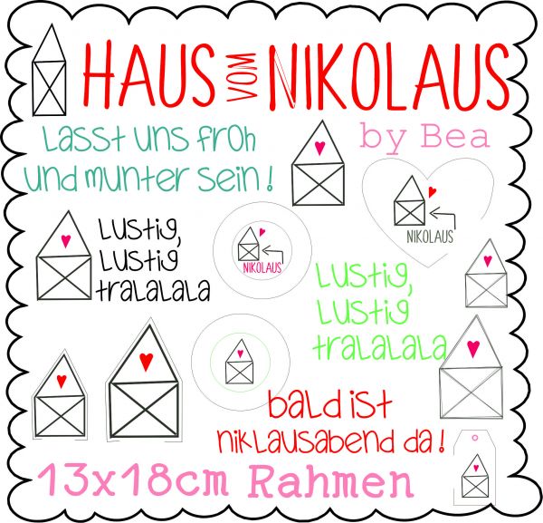 Haus vom Nikolaus in 13x18