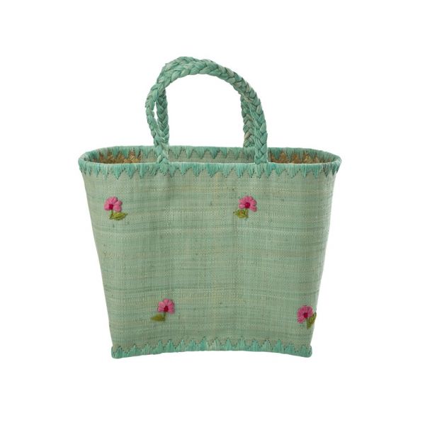 Korbtasche FANTASY in aqua von Rice