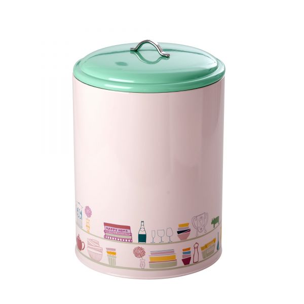 Big Kitchen Jar (Gefäß mit Deckel) soft pink Charlottes Copboard Print von Rice