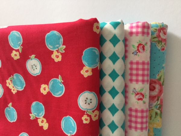 Stoffpaket - Super Sale - (türkis,rot,pink)