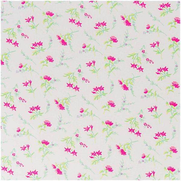 Baumwollstoff von Rico Design - Streublumen (zart)