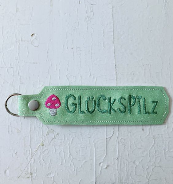xl Anhänger mit Druckknopf Glückspilz