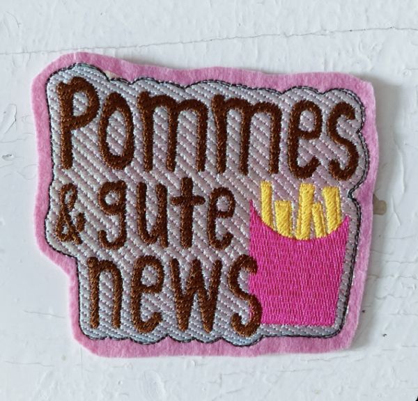 Statement - Sticker - "Pommes + Gute News"