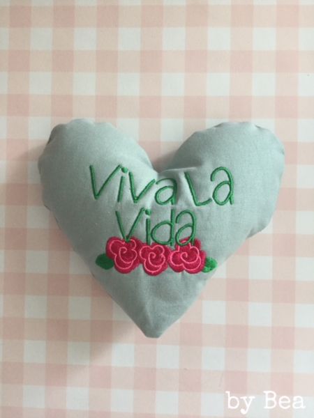 Deko-Herz "viva la vida" by Bea