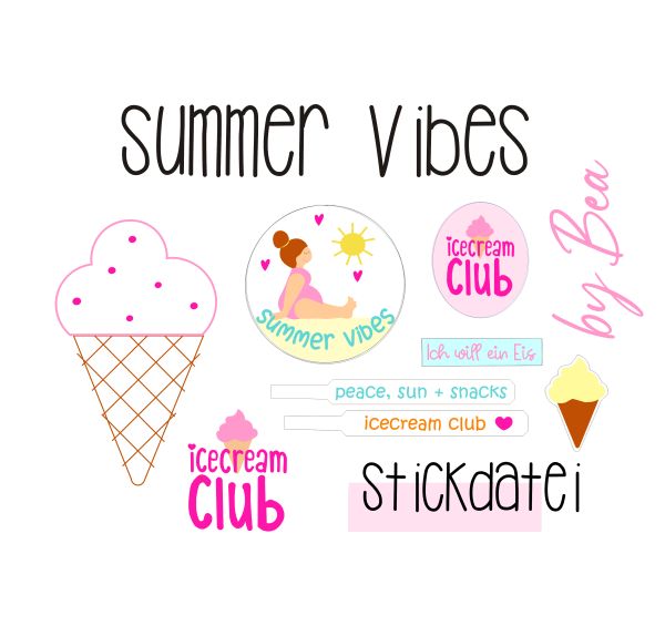 Stickdatei - summer vibes