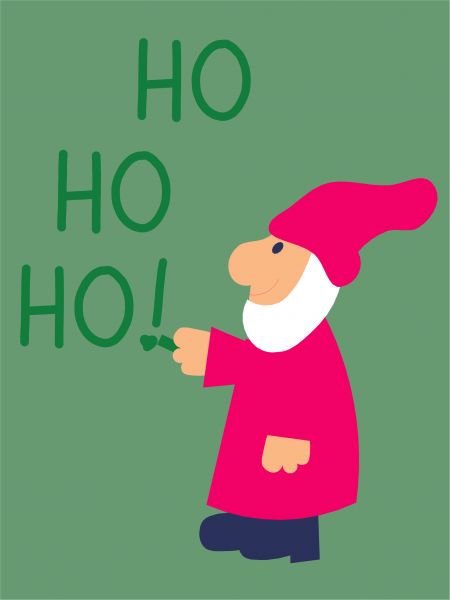 Postkarte - Ho Ho Ho