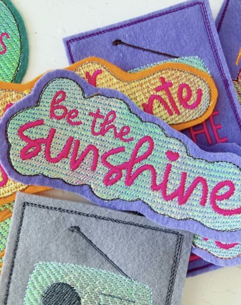 Glitzer-Sticker - "Sunshine"