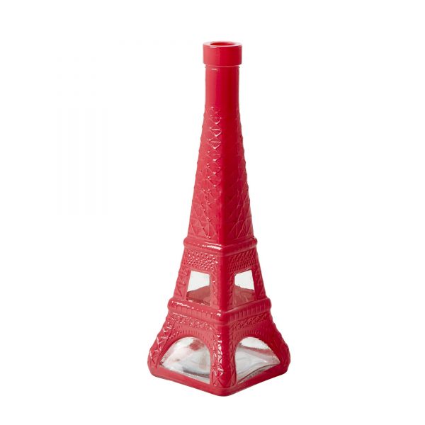 Vase "Eiffelturm" in rot von Rice