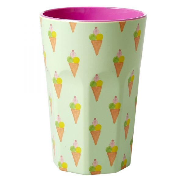Melamin Latte-Becher Ice - print von Rice