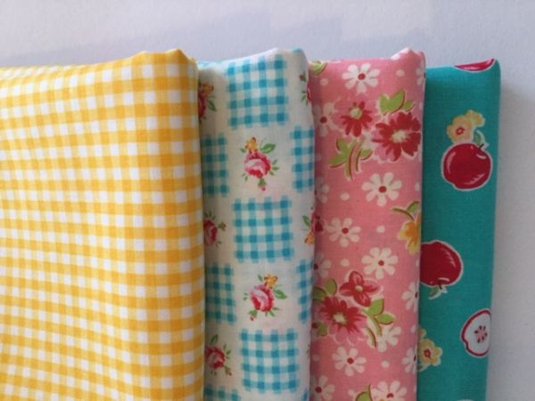 Stoffpaket - Super Sale - (türkis,rosa, gelb)