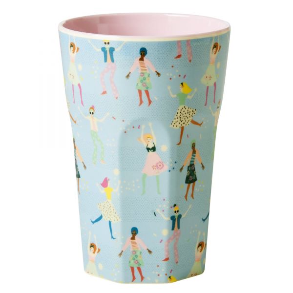 Melamin Becher tall `Dancer` Print von Rice