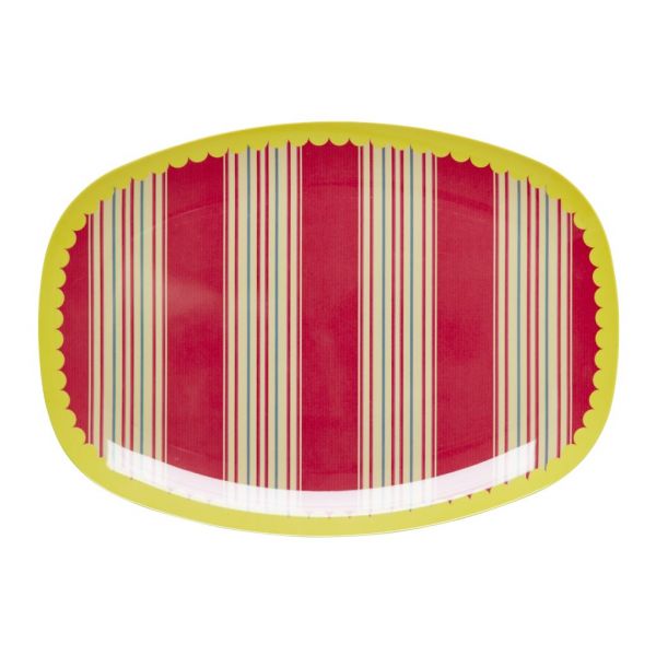 Melamin Servierteller Striped print von Rice