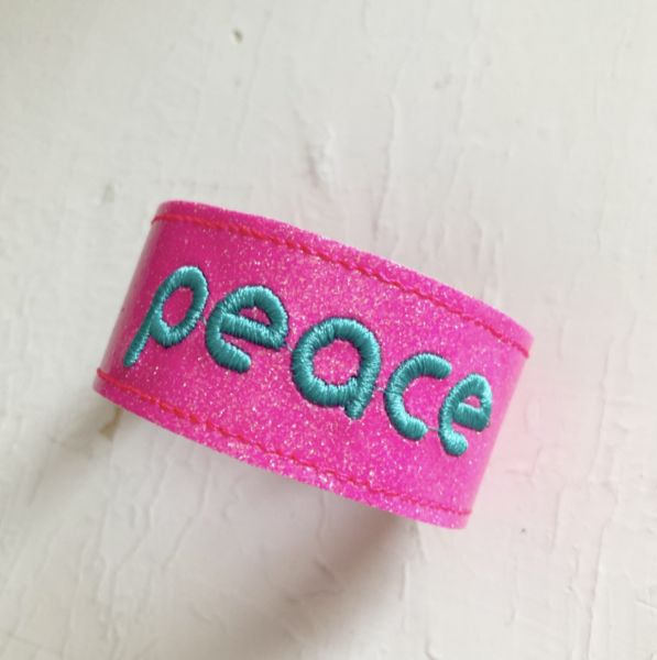 Armband - peace (pink)