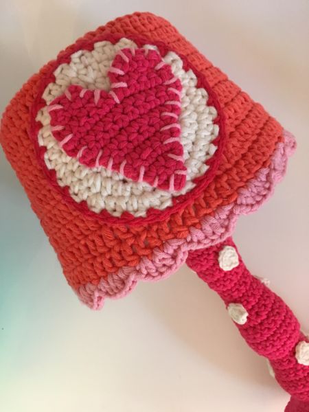 Lieblingslampe by Bea Pink/Koralle mit Herz