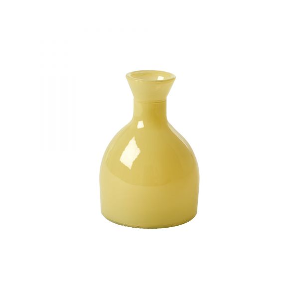 Vase aus Glas in soft yellow von Rice