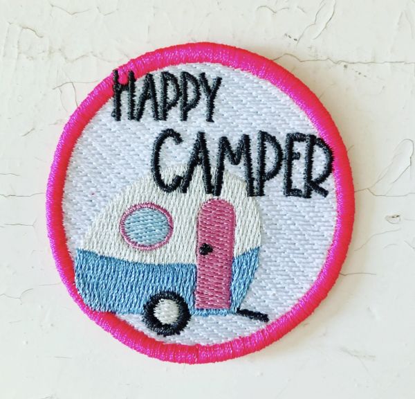 Bügel Patches - `Happy Camper`