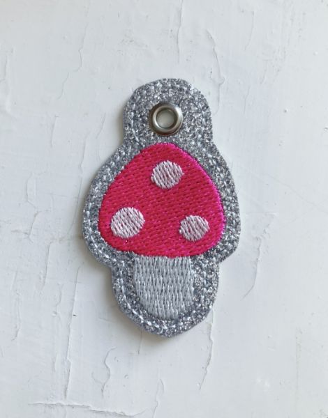 Mini-Anhänger mit Öse - Pilzchen