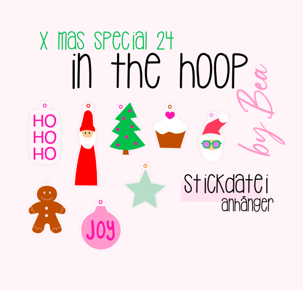 IN THE HOOP xmas Anhänger 24