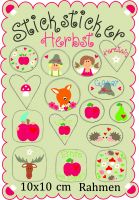 Stick-Sticker HERBST 10x10cm Stick-Sticker HERBST 10x10cm