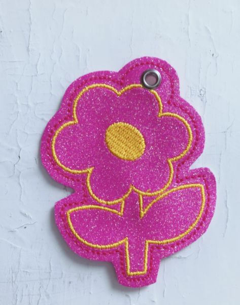 Anhänger "Neon-Soft" - Blume (Pink2)