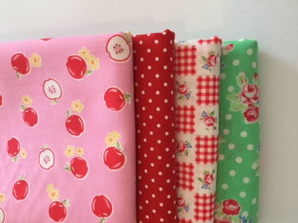 Stoffpaket - Super Sale (rot,grün,rosa)