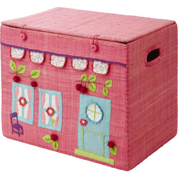 Aufbewahrungskorb in pink - girls house - Größe M von Rice