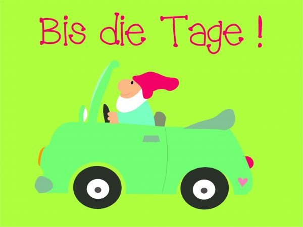 Postkarte - Bis die Tage !