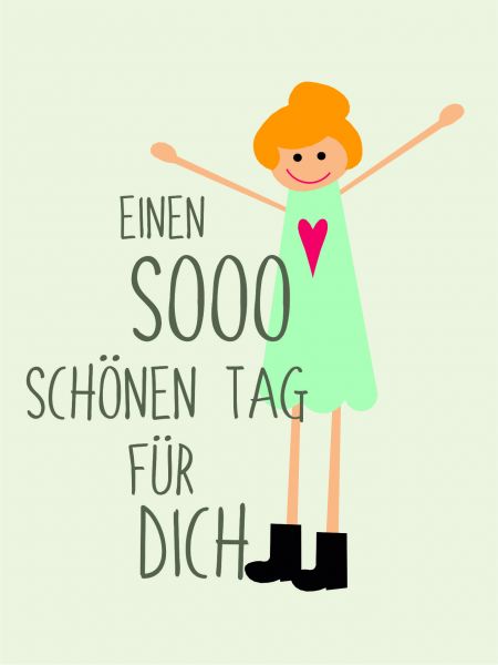 Postkarte - Einen sooo schönen Tag...
